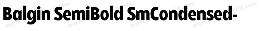 Balgin SemiBold SmCondensed字体转换